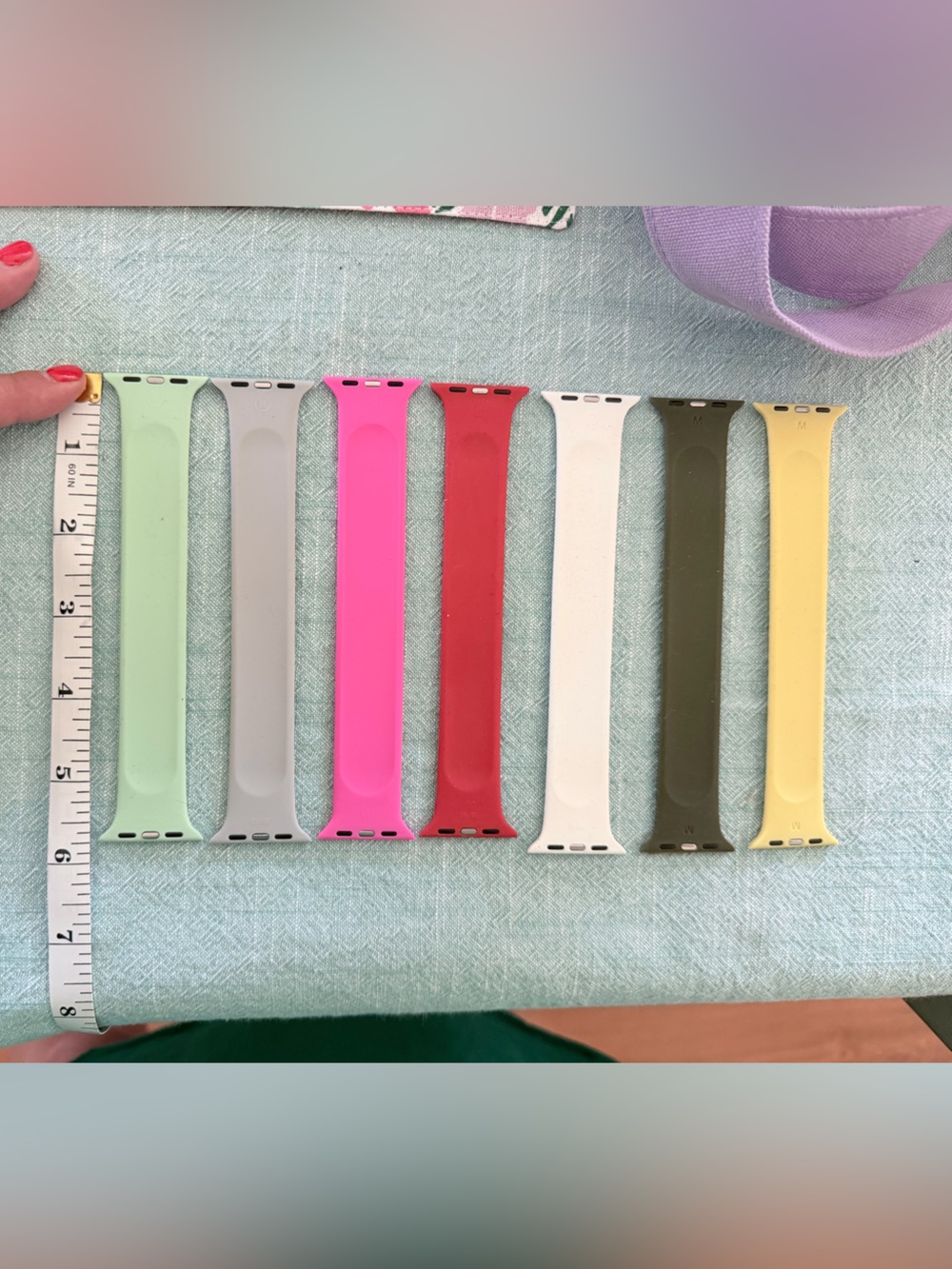 7 Infinity Loop Apple Watch Band. Ownloop size Medium. Purchased at $35 each